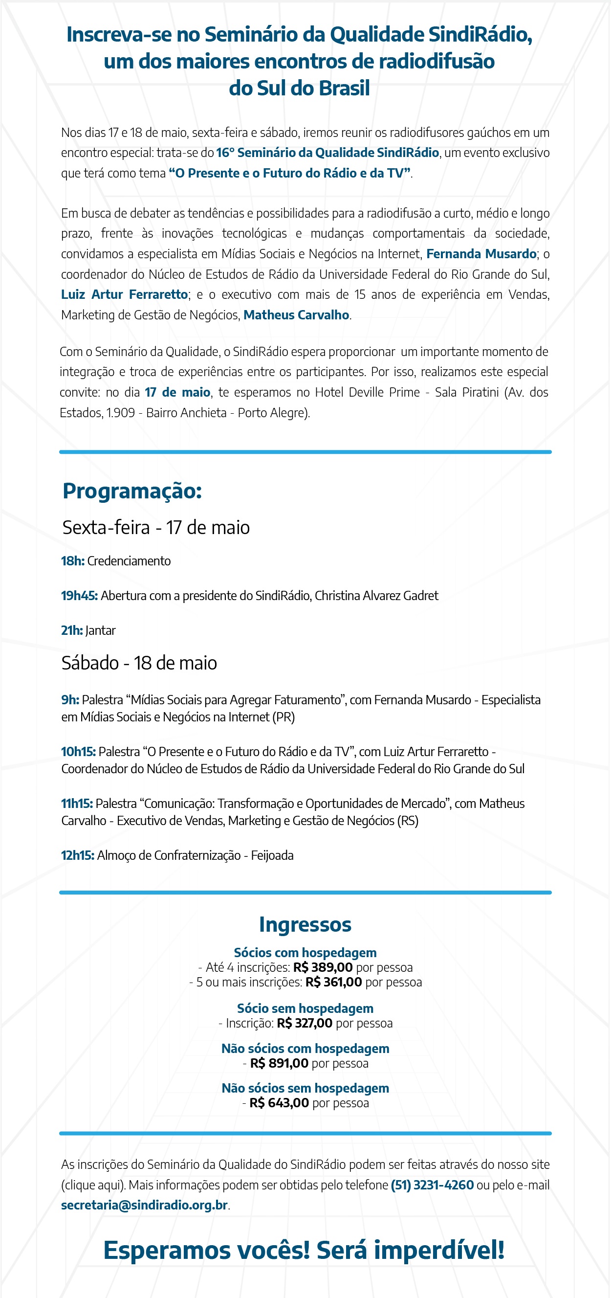 informacoes seminario